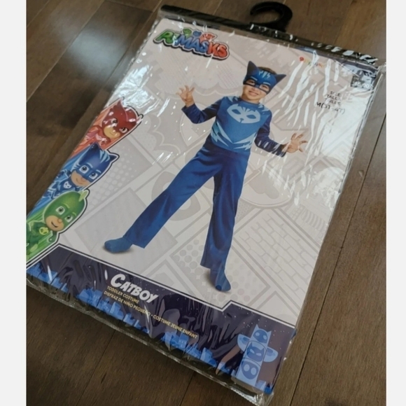 NWT Disguise PJ Masks Catboy Halloween Costume Cosplay 3T-4T Blue Superhero New - Picture 7 of 14